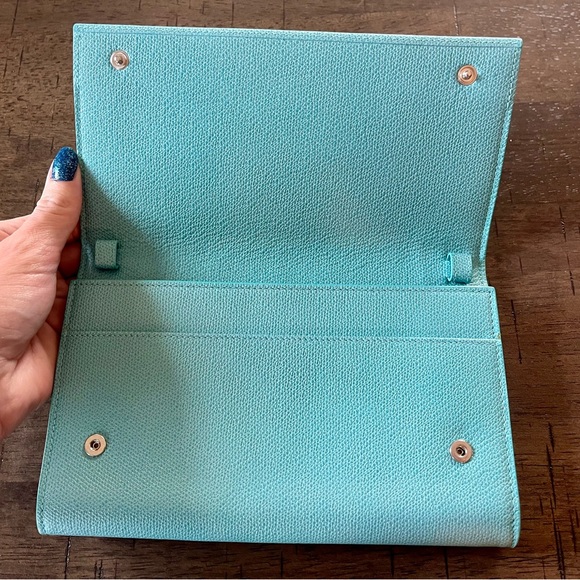 Tiffany & Co Two Way Clutch or Crossbody Leather Purse - Picture 4 of 12